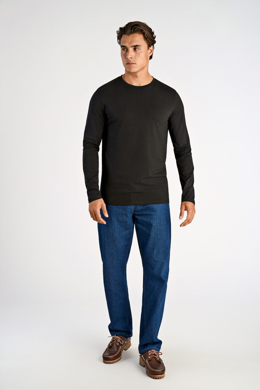 T-SHIRTS - Basic o-neck stretch tee L/S -  - Hr Ravn