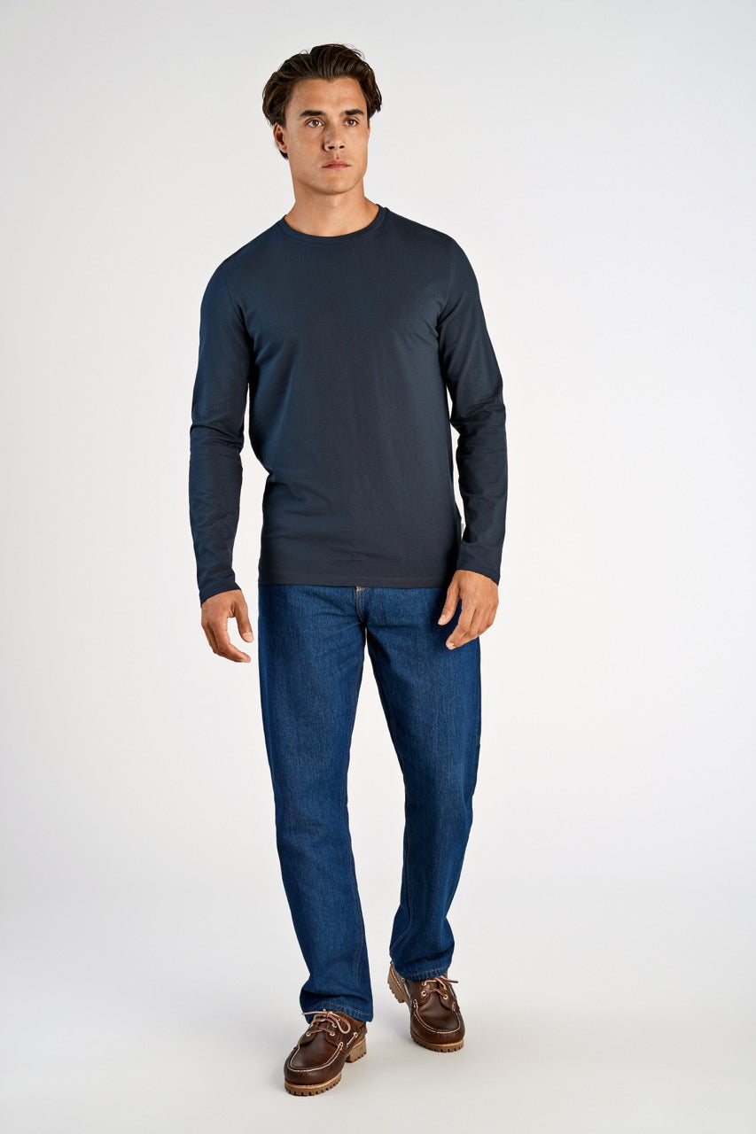 T-SHIRTS - Basic o-neck stretch tee L/S -  - Hr Ravn
