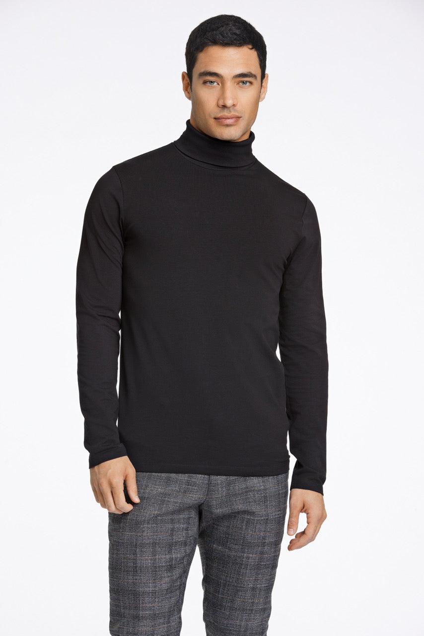 Roll neck tee L/S
