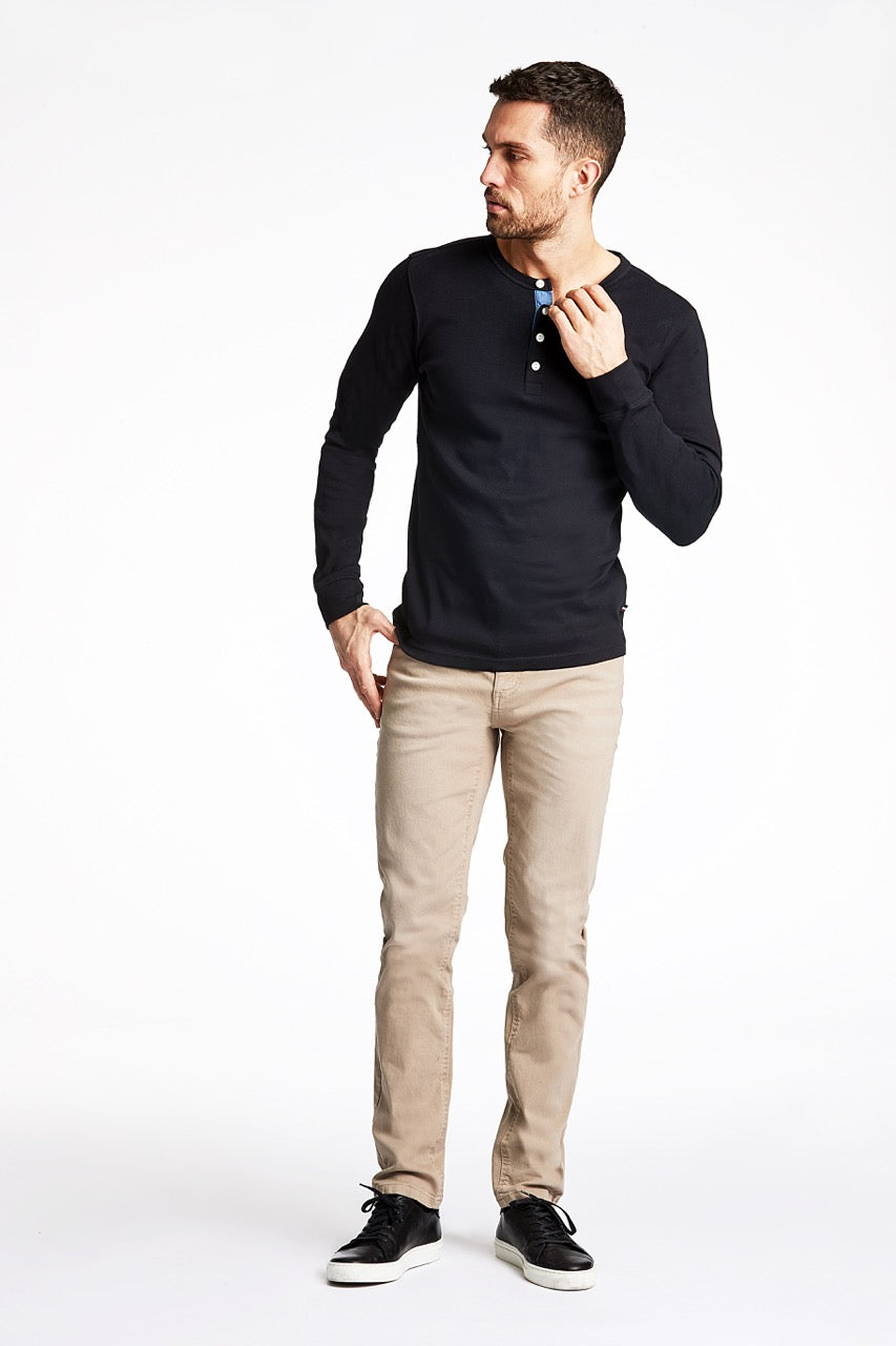 T-SHIRTS - Solid granddad L/S -  - Hr Ravn