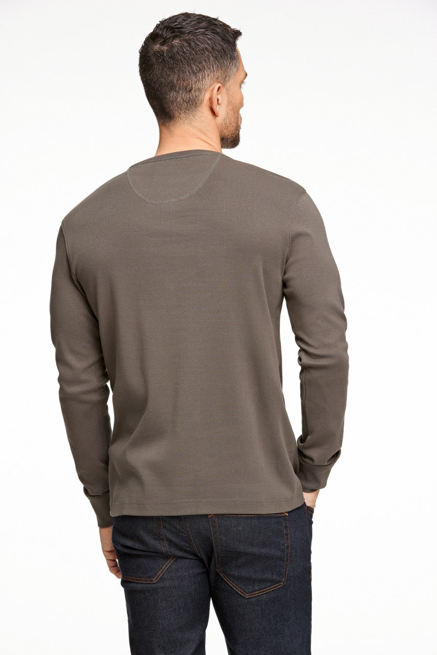 T-SHIRTS - Solid granddad L/S -  - Hr Ravn