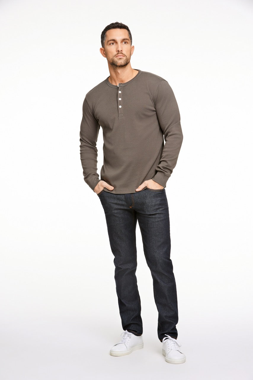 T-SHIRTS - Solid granddad L/S -  - Hr Ravn