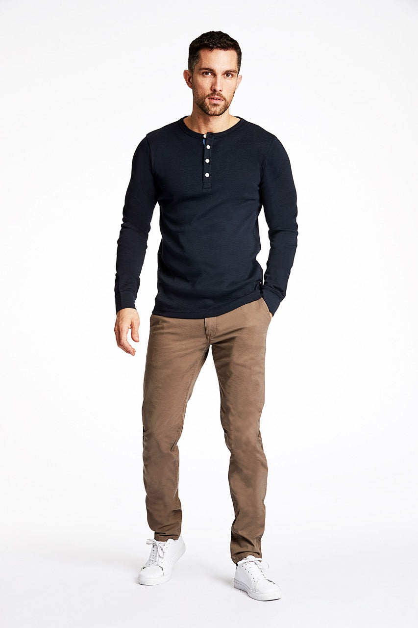 T-SHIRTS - Solid granddad L/S -  - Hr Ravn