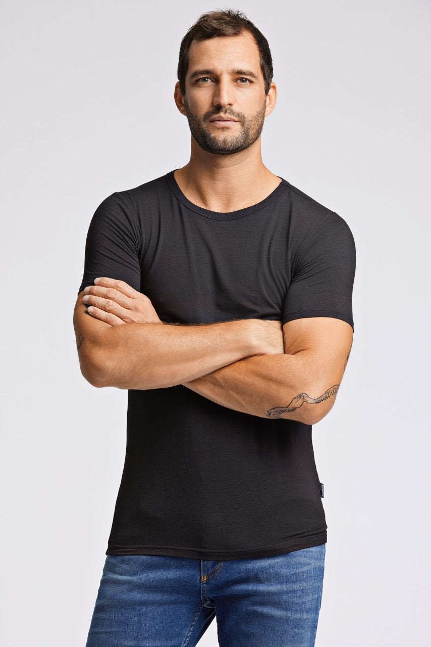 Basic bamboo tee S/S 2 pack