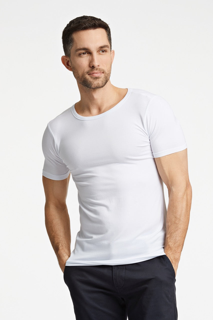 T-SHIRTS - Basic bamboo tee S/S 2 pack -  - Hr Ravn
