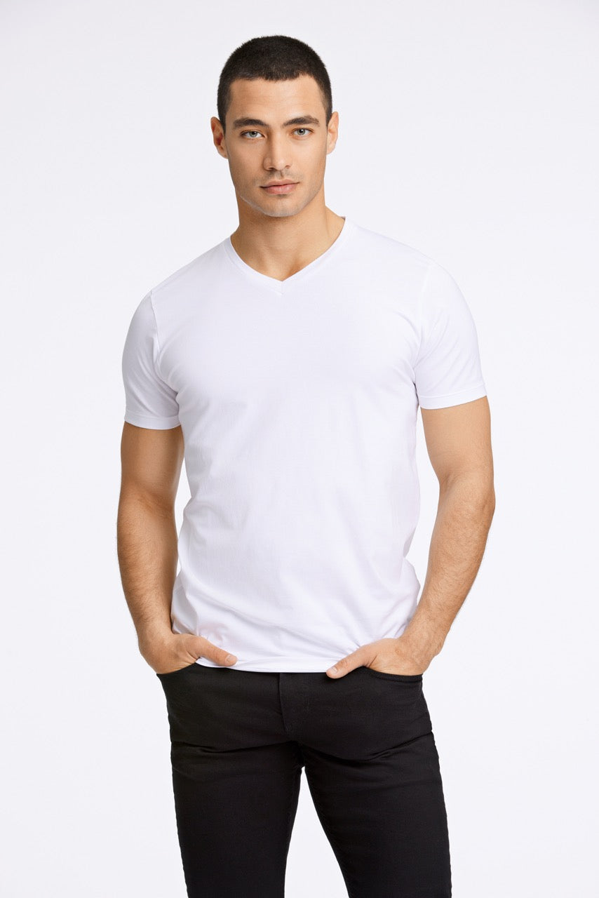 T-SHIRTS - Mens stretch v-neck tee S/S -  - Hr Ravn