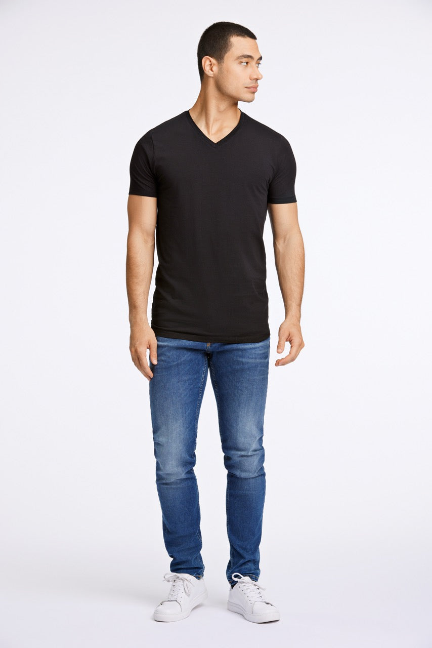 T-SHIRTS - Mens stretch v-neck tee S/S -  - Hr Ravn