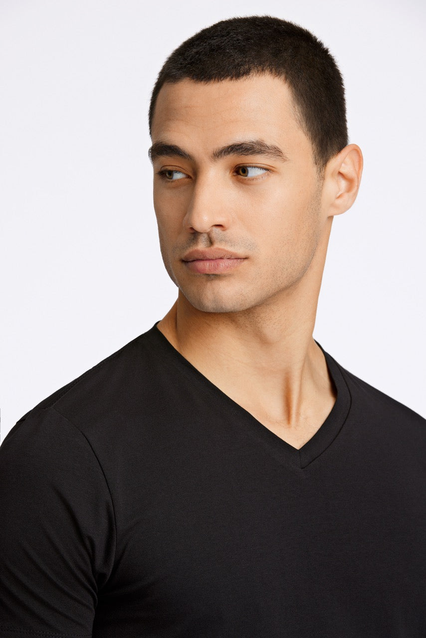 T-SHIRTS - Mens stretch v-neck tee S/S -  - Hr Ravn