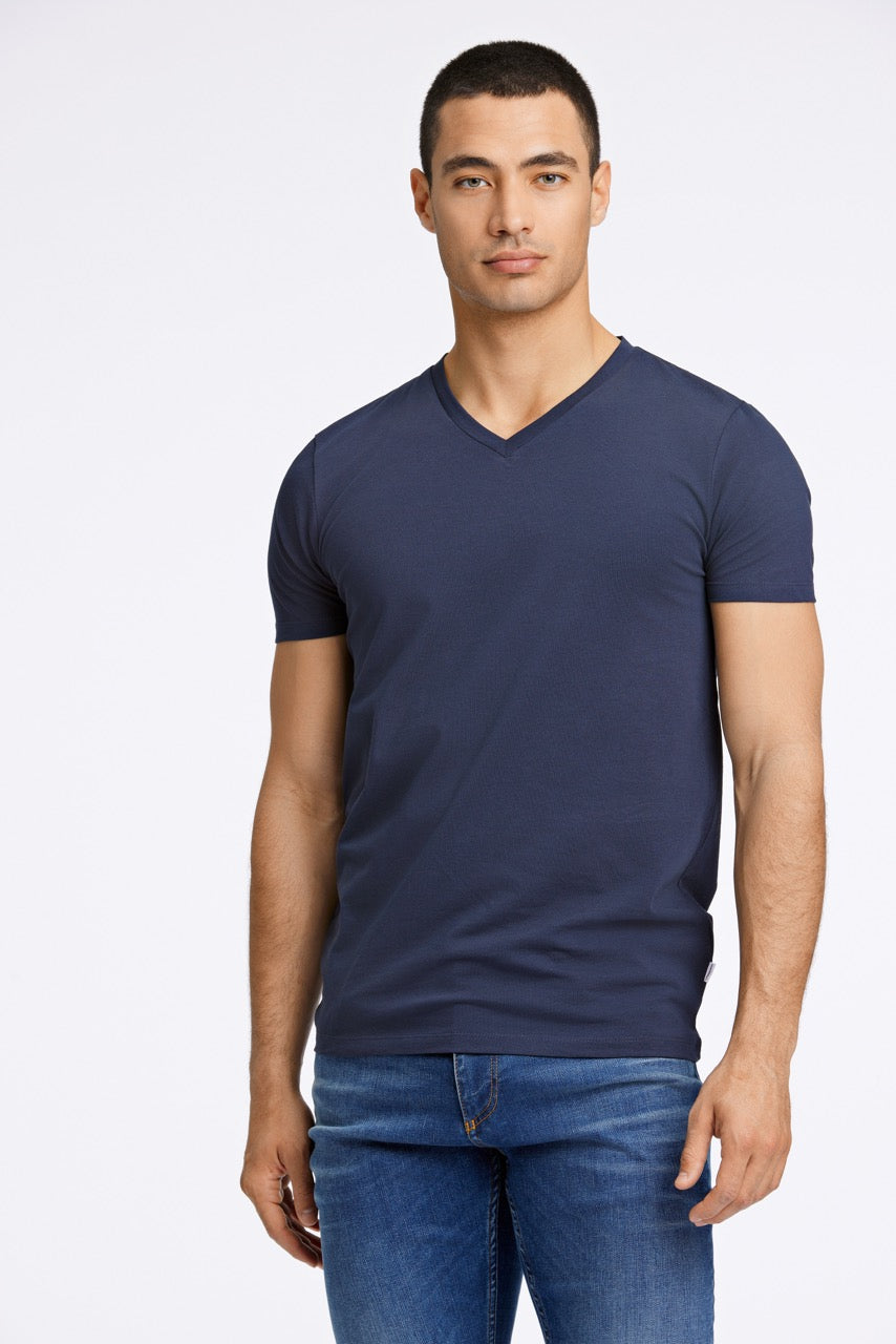 T-SHIRTS - Mens stretch v-neck tee S/S -  - Hr Ravn
