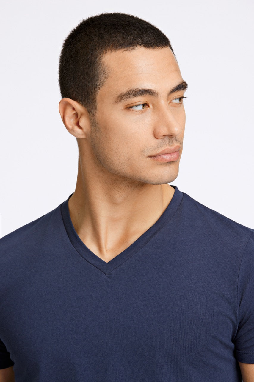 T-SHIRTS - Mens stretch v-neck tee S/S -  - Hr Ravn