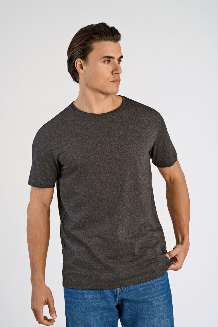Mouliné o-neck tee S/S
