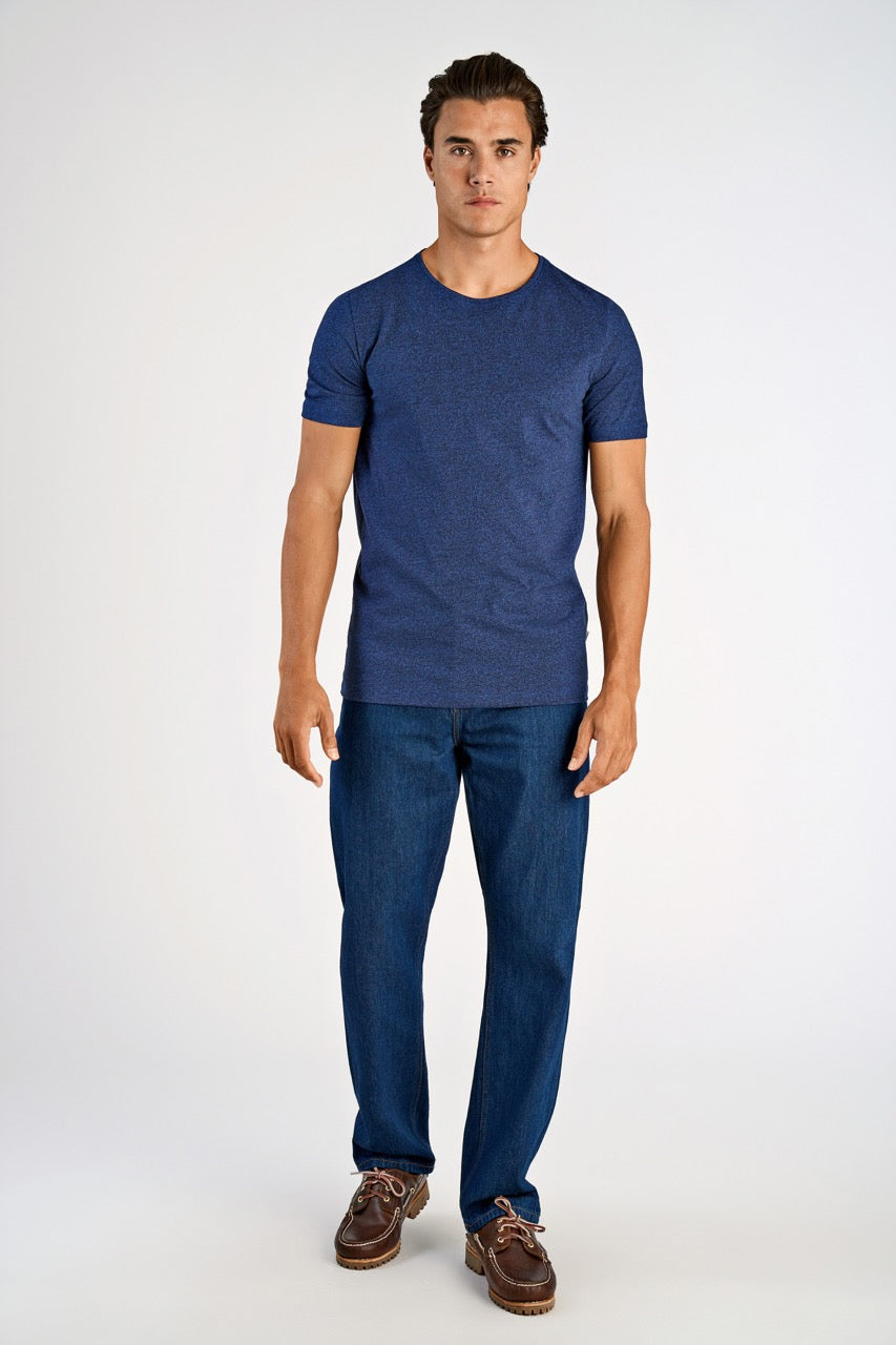 T-SHIRTS - Mouliné o-neck tee S/S -  - Hr Ravn