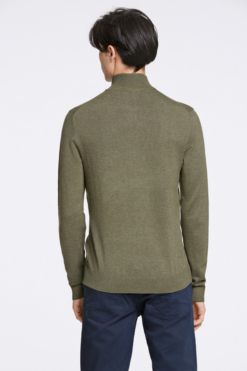 STRIK - Ecovero half zip L/S knit -  - Hr Ravn