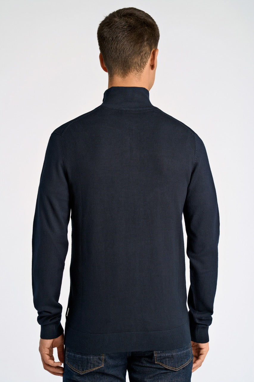 STRIK - Ecovero half zip L/S knit -  - Hr Ravn