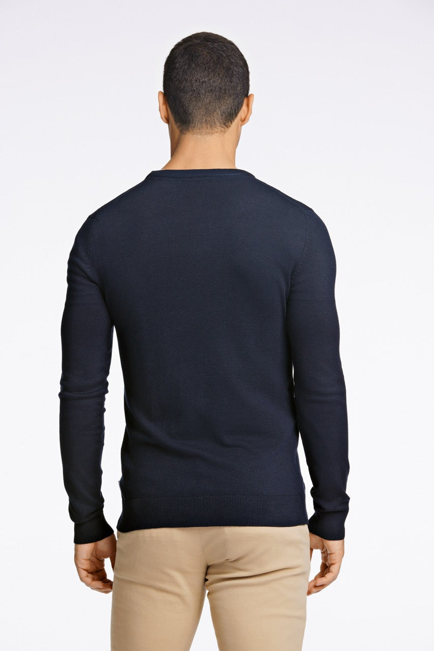 STRIK - Ecovero L/S o-neck knit -  - Hr Ravn