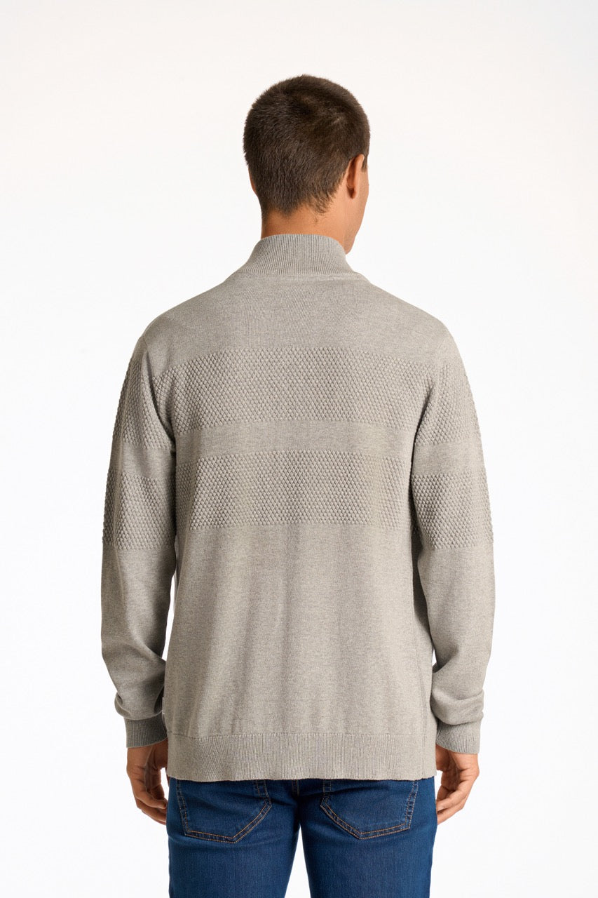 STRIK - Zip through purl cardigan -  - Hr Ravn
