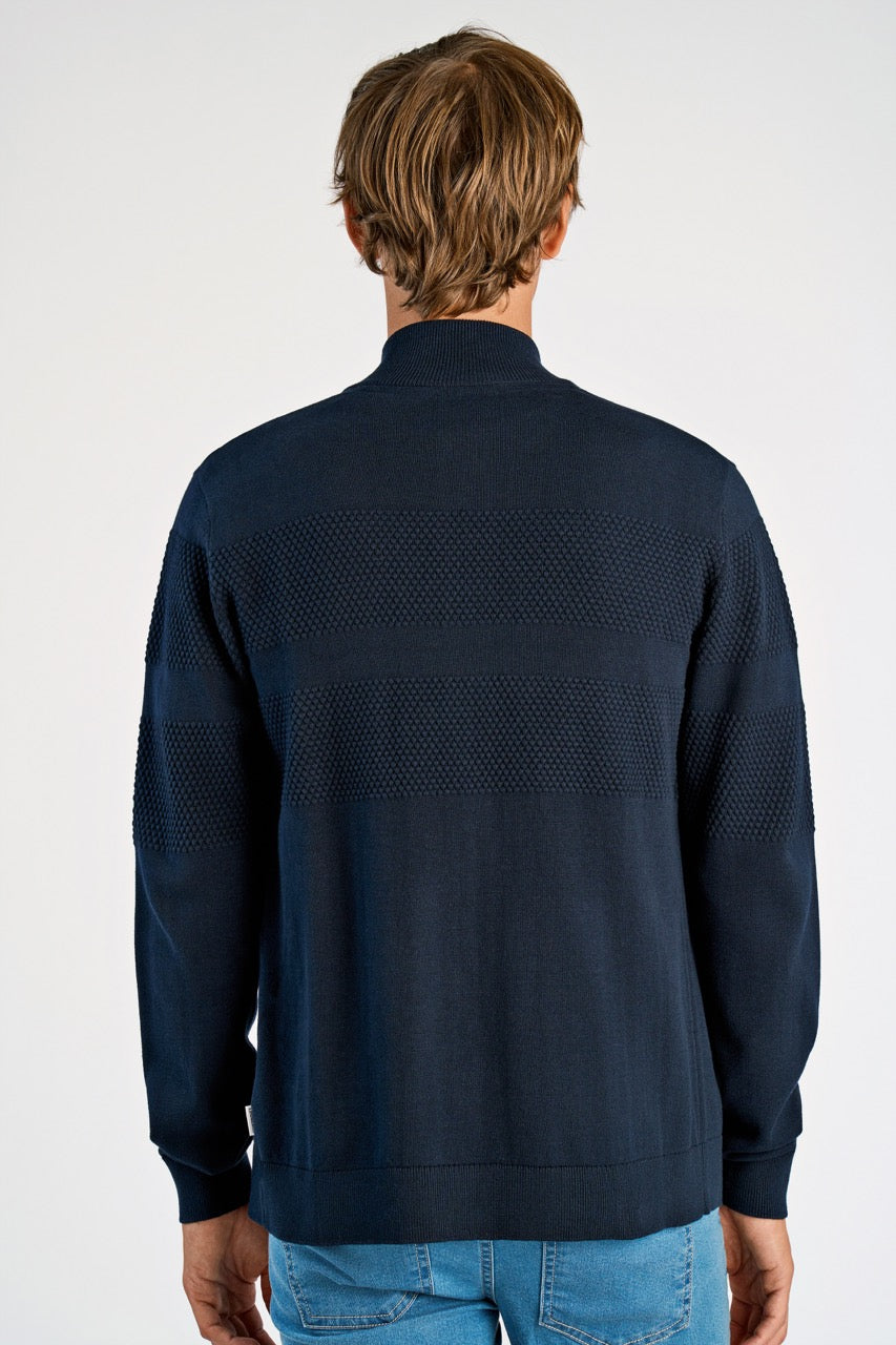 STRIK - Zip through purl cardigan -  - Hr Ravn
