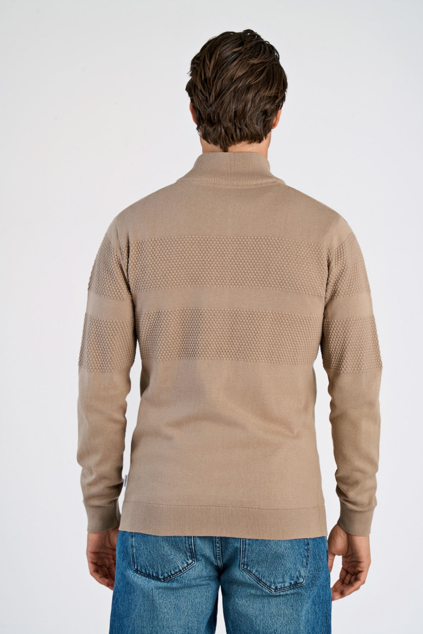 STRIK - Zip through purl cardigan -  - Hr Ravn