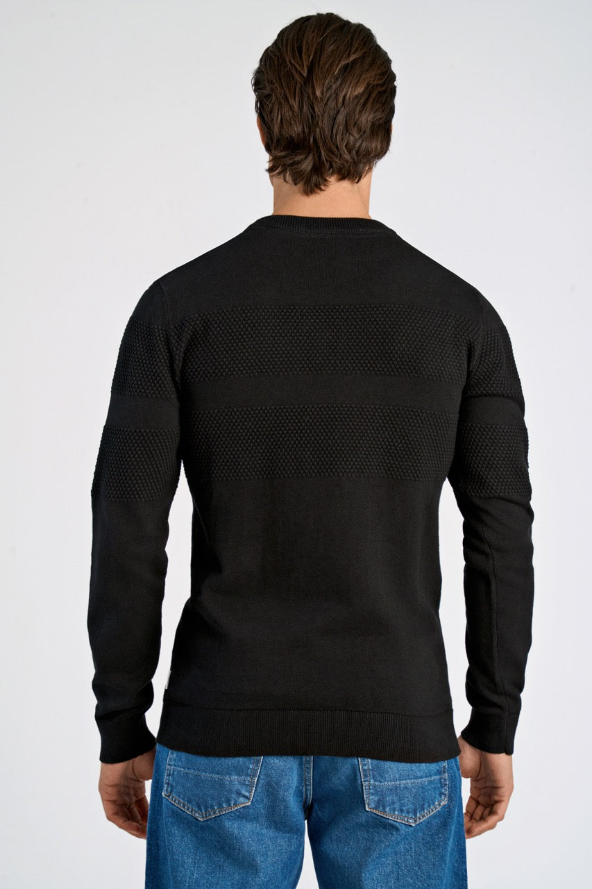 STRIK - Purl knit o-neck jumper -  - Hr Ravn
