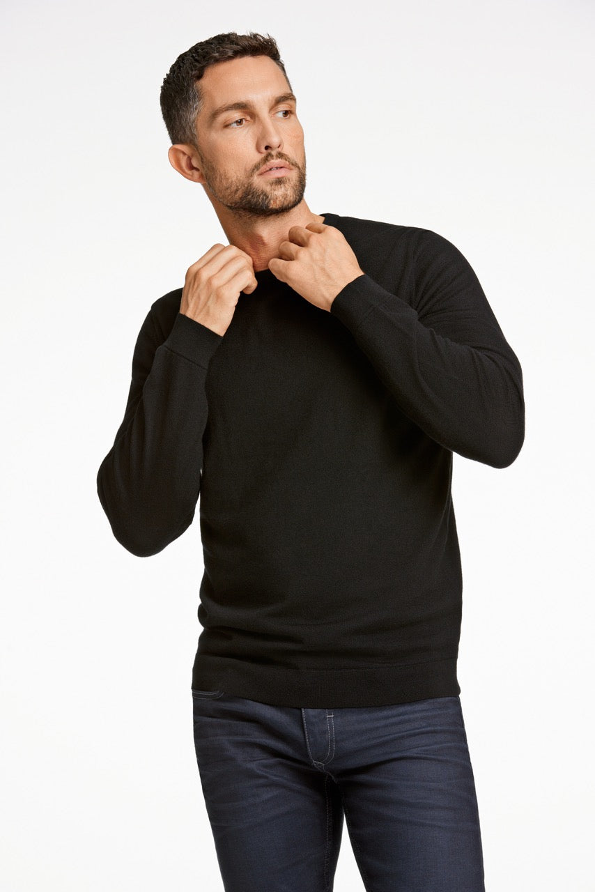 STRIK - 100 % merino crew neck knit -  - Hr Ravn