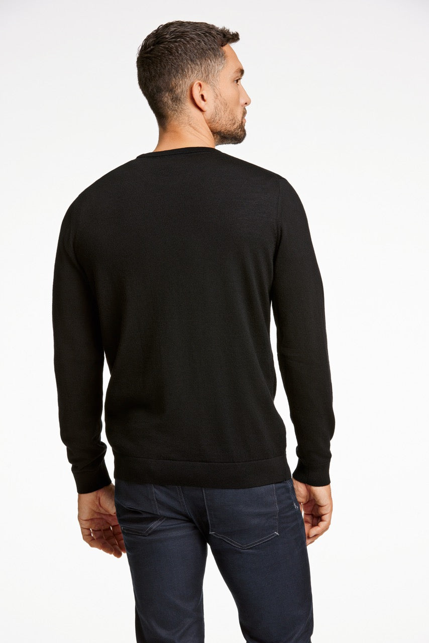 STRIK - 100 % merino crew neck knit -  - Hr Ravn