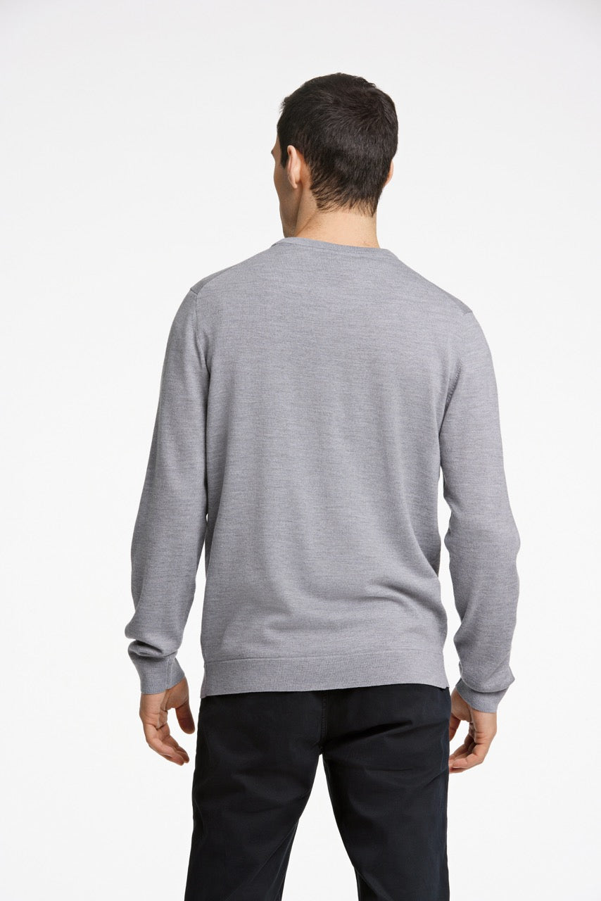 STRIK - 100 % merino crew neck knit -  - Hr Ravn