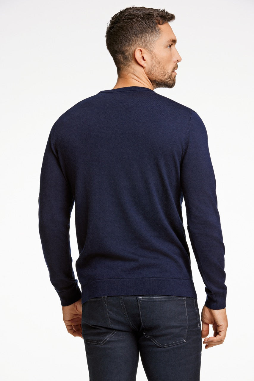 STRIK - 100 % merino crew neck knit -  - Hr Ravn