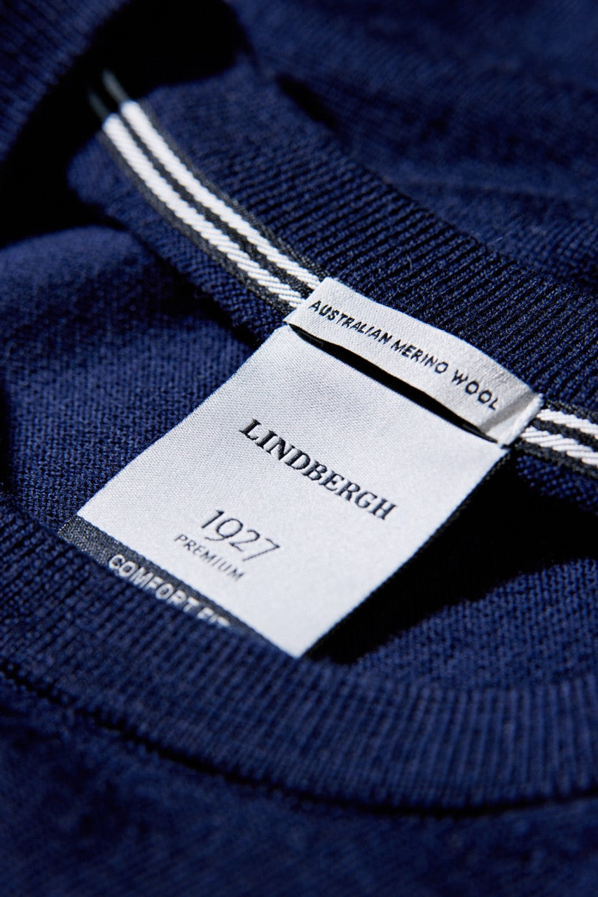 STRIK - 100 % merino crew neck knit -  - Hr Ravn