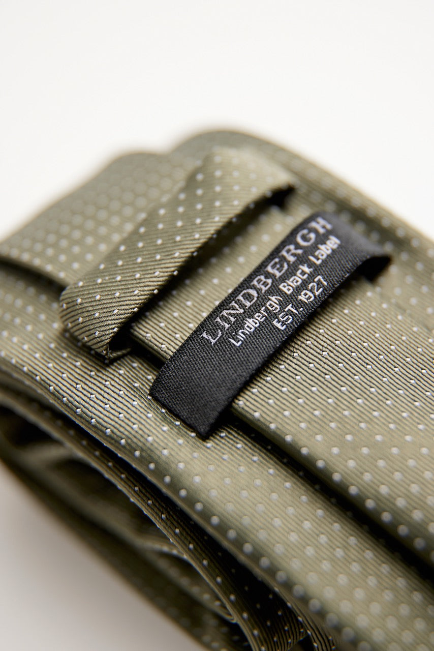 SLIPS - Polyester tie with dots 7 cm -  - Hr Ravn