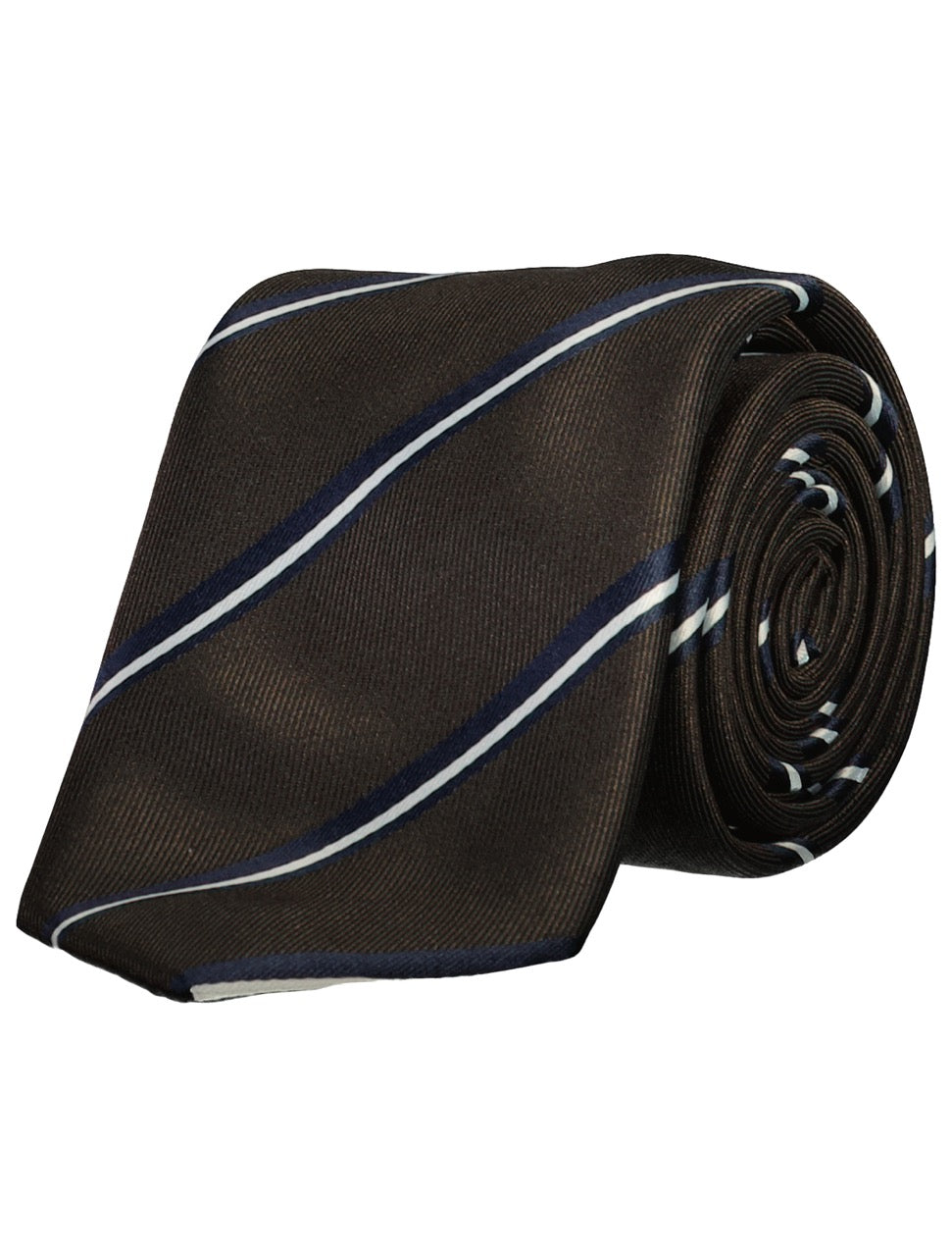 SLIPS - Polyester tie with stripe 7 cm -  - Hr Ravn