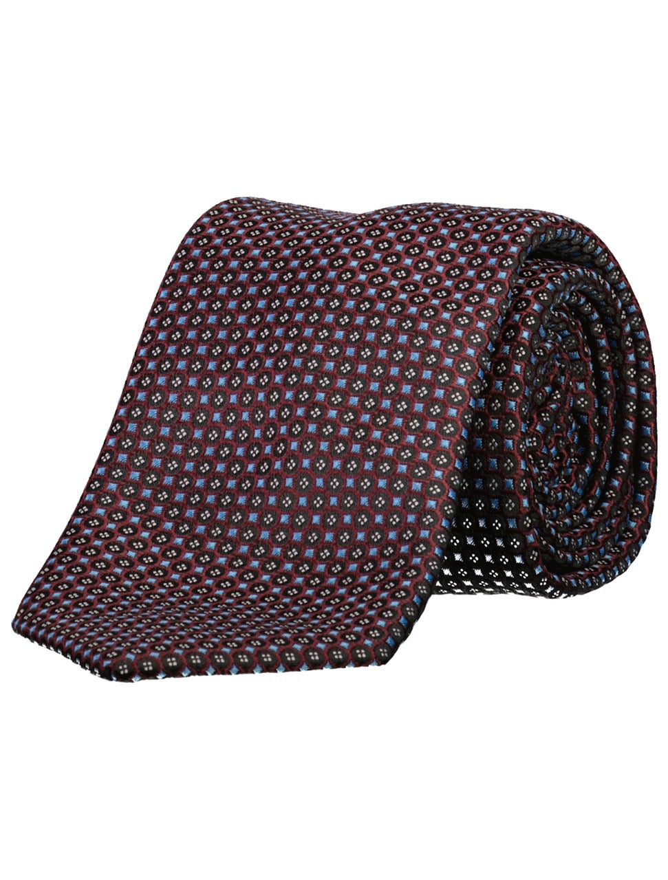 Polyester tie w. pattern 7 cm
