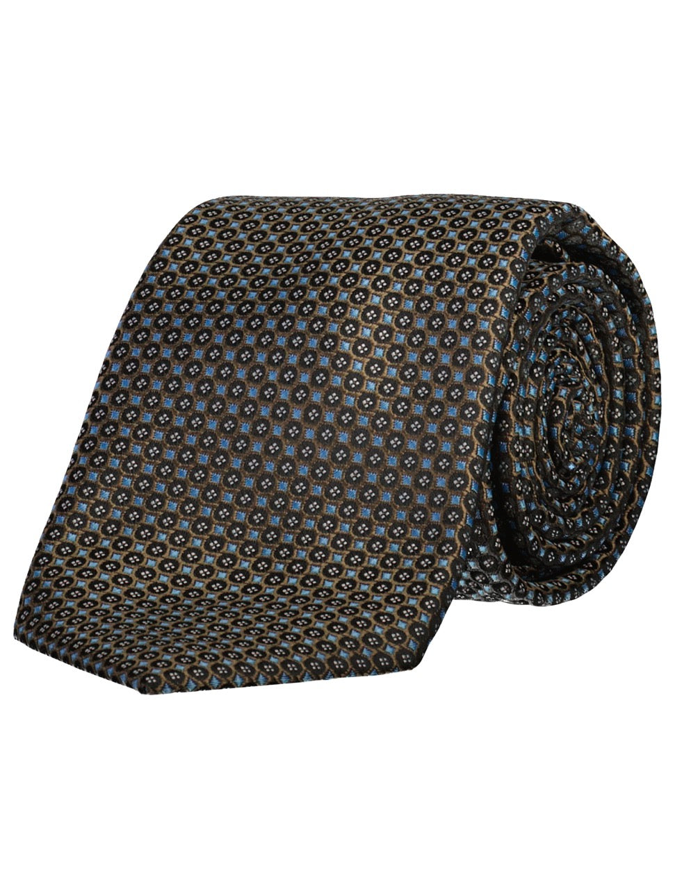 SLIPS - Polyester tie w. pattern 7 cm -  - Hr Ravn
