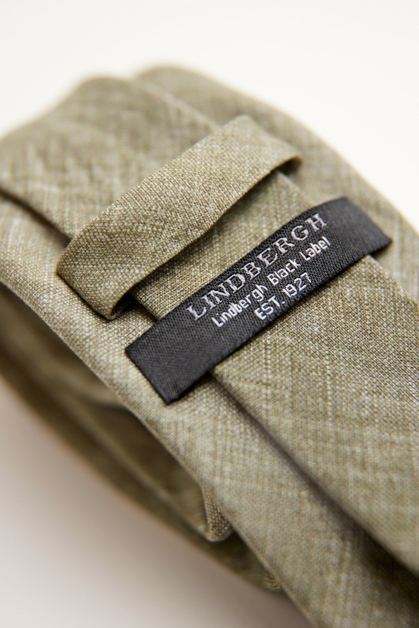 SLIPS - Structured tencel tie 7 cm -  - Hr Ravn