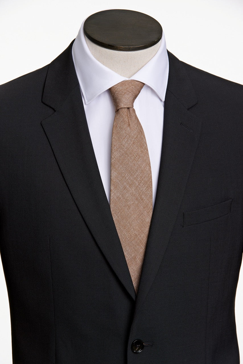 Structured tencel tie 7 cm