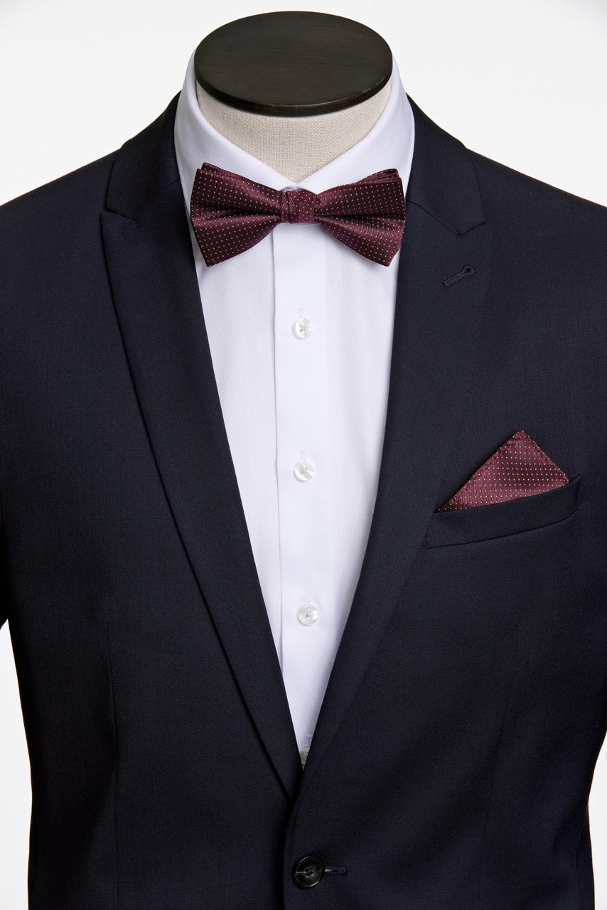 BUTTERFLY - Polyester bow tie with dots -  - Hr Ravn