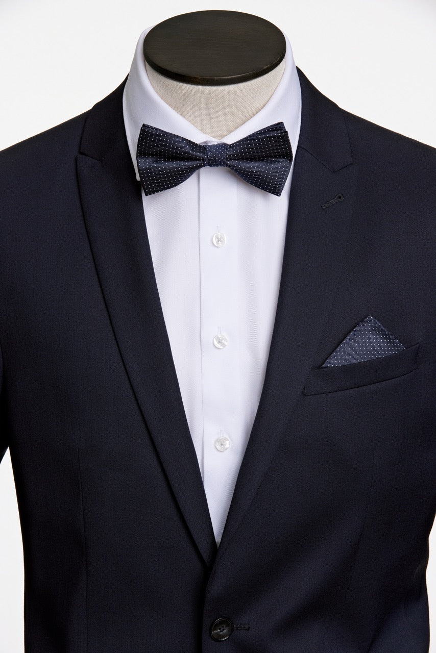 BUTTERFLY - Polyester bow tie with dots -  - Hr Ravn