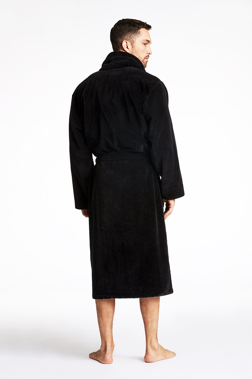 BADEKÅBE - Cotton velour bathrobe -  - Hr Ravn