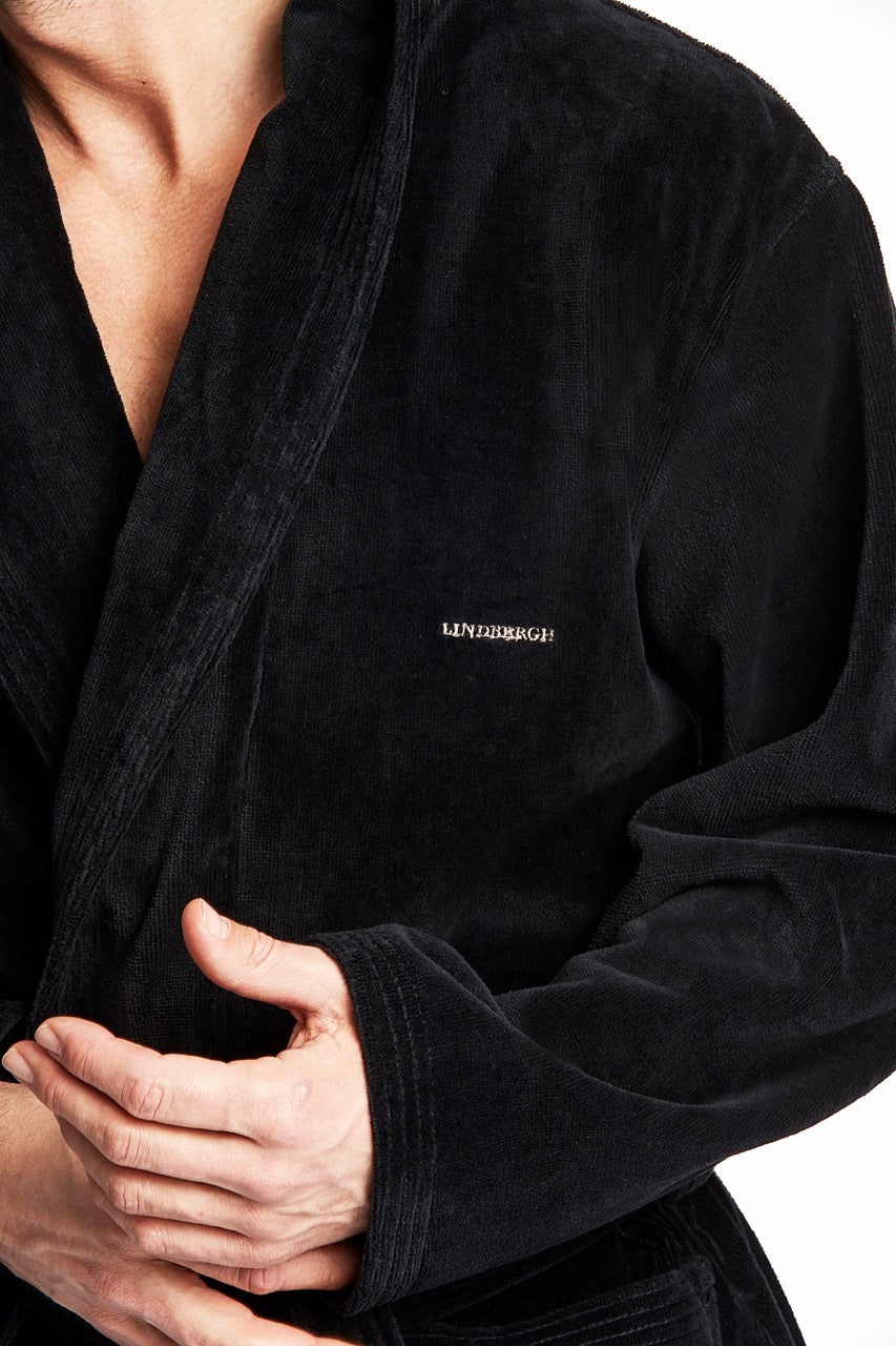 BADEKÅBE - Cotton velour bathrobe -  - Hr Ravn