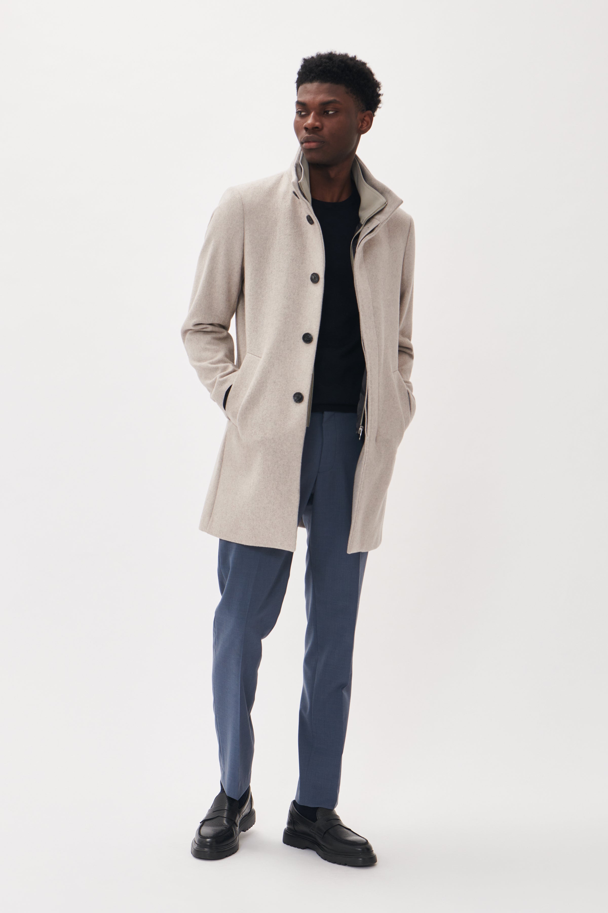 OVERTØJ - Harvey N Wool Coat - - Hr Ravn