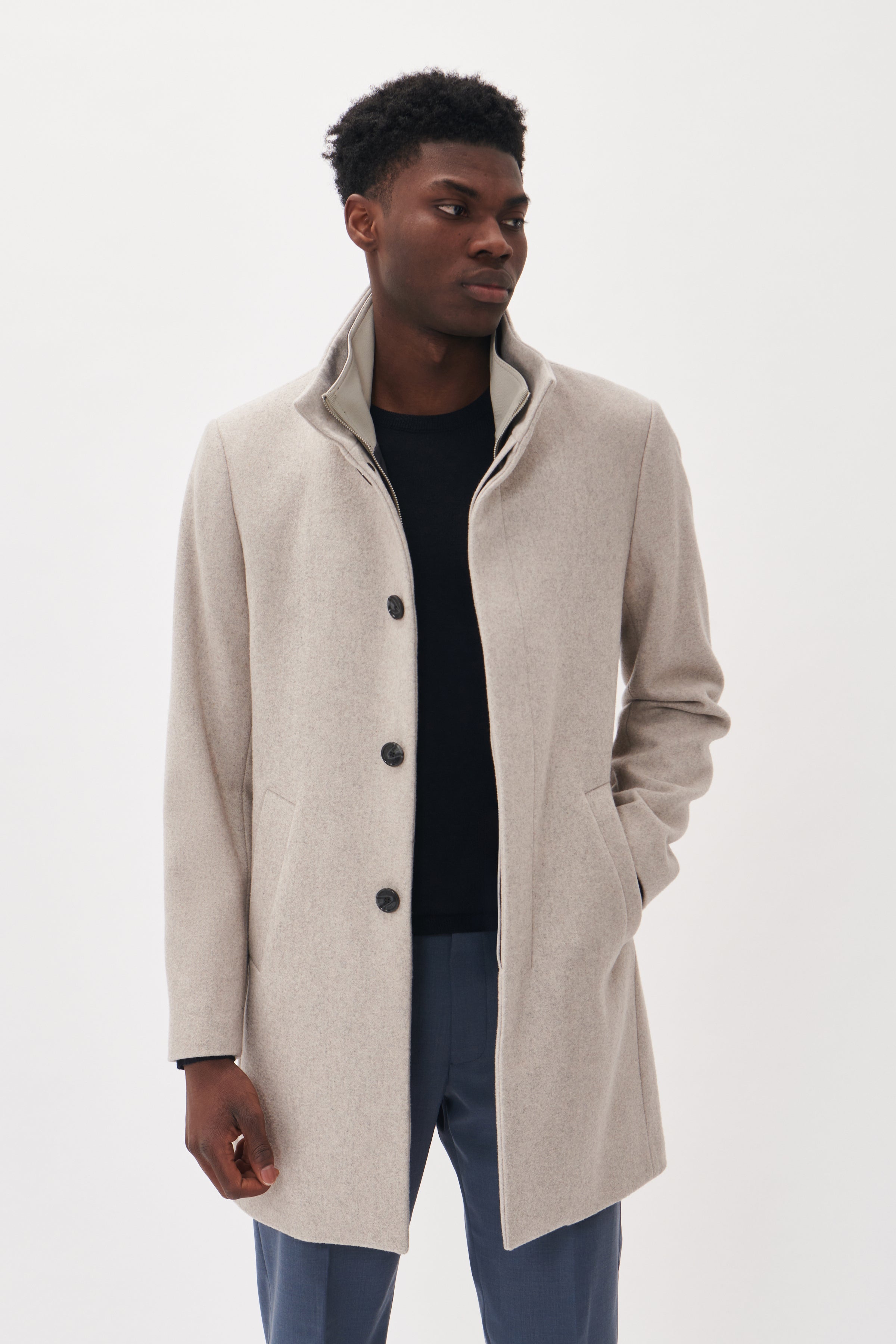 OVERTØJ - Harvey N Wool Coat - - Hr Ravn