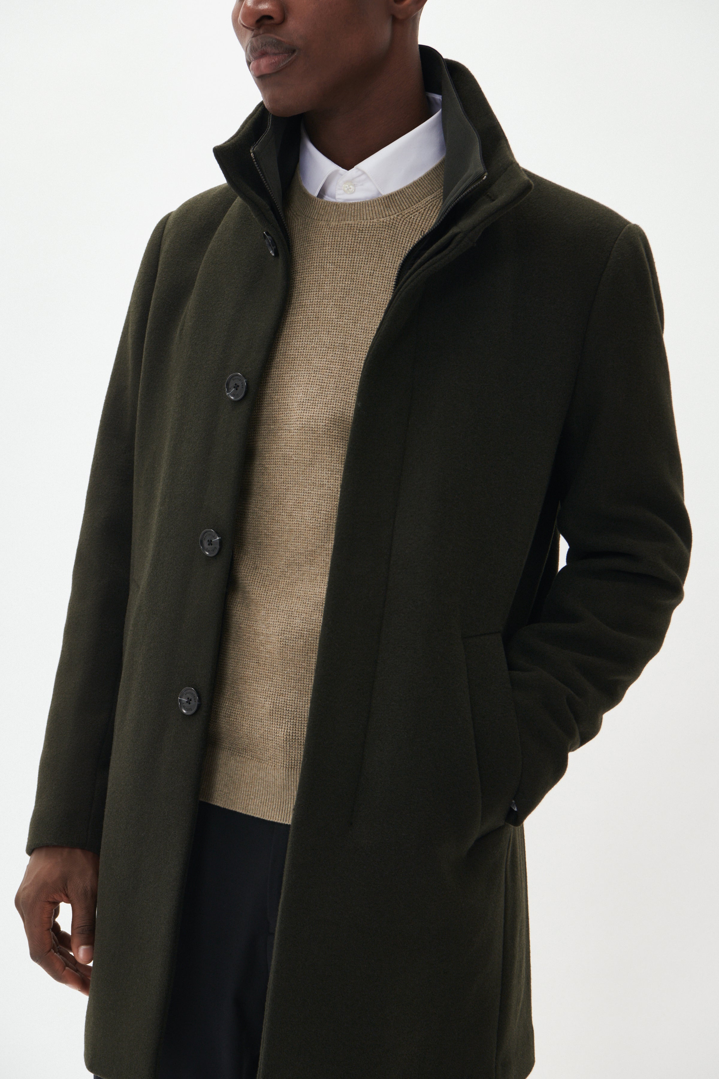 OVERTØJ - Harvey N Wool Coat - - Hr Ravn