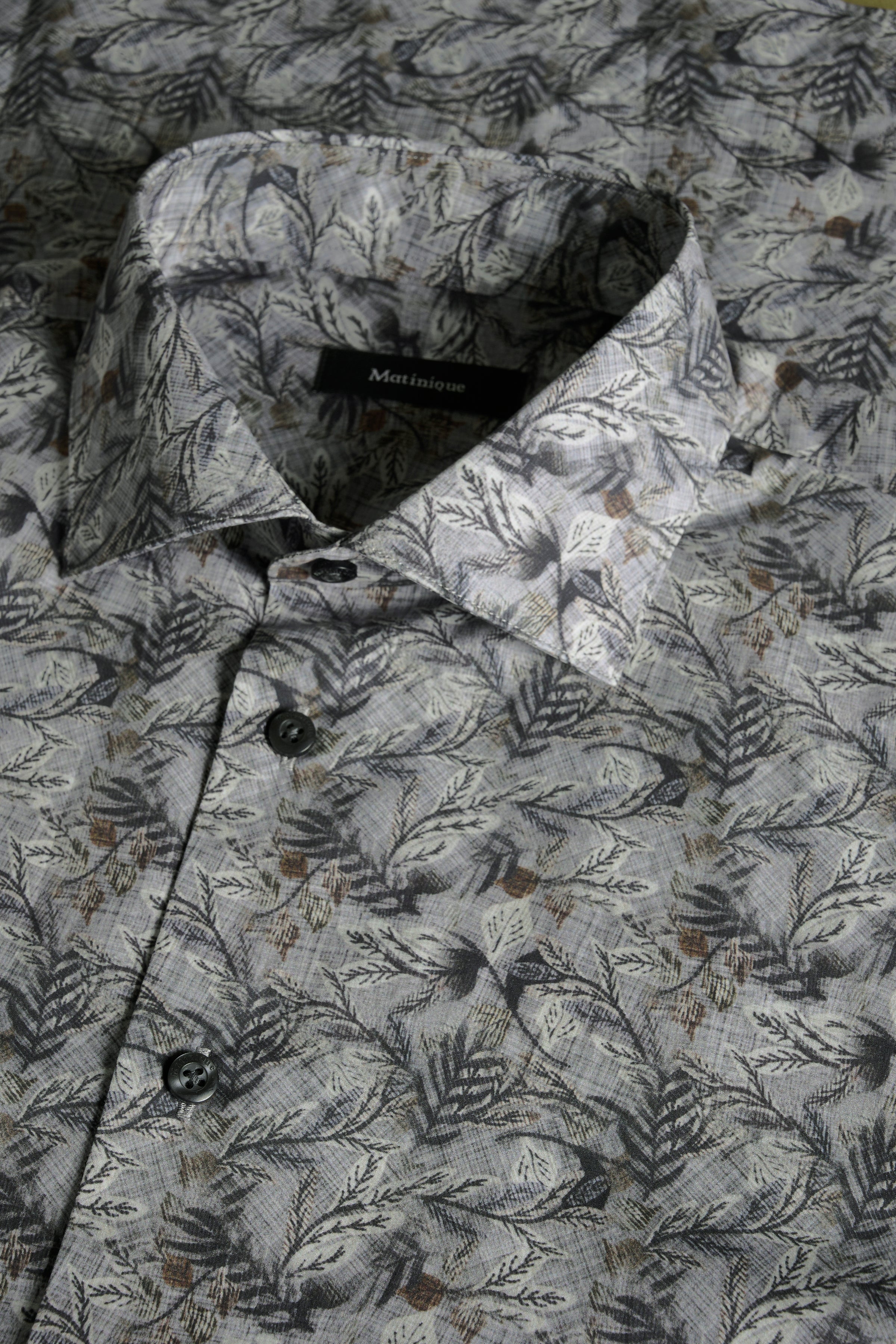 LANGE SKJORTER - Mønstret Skjorte I Bomuld - - Hr Ravn