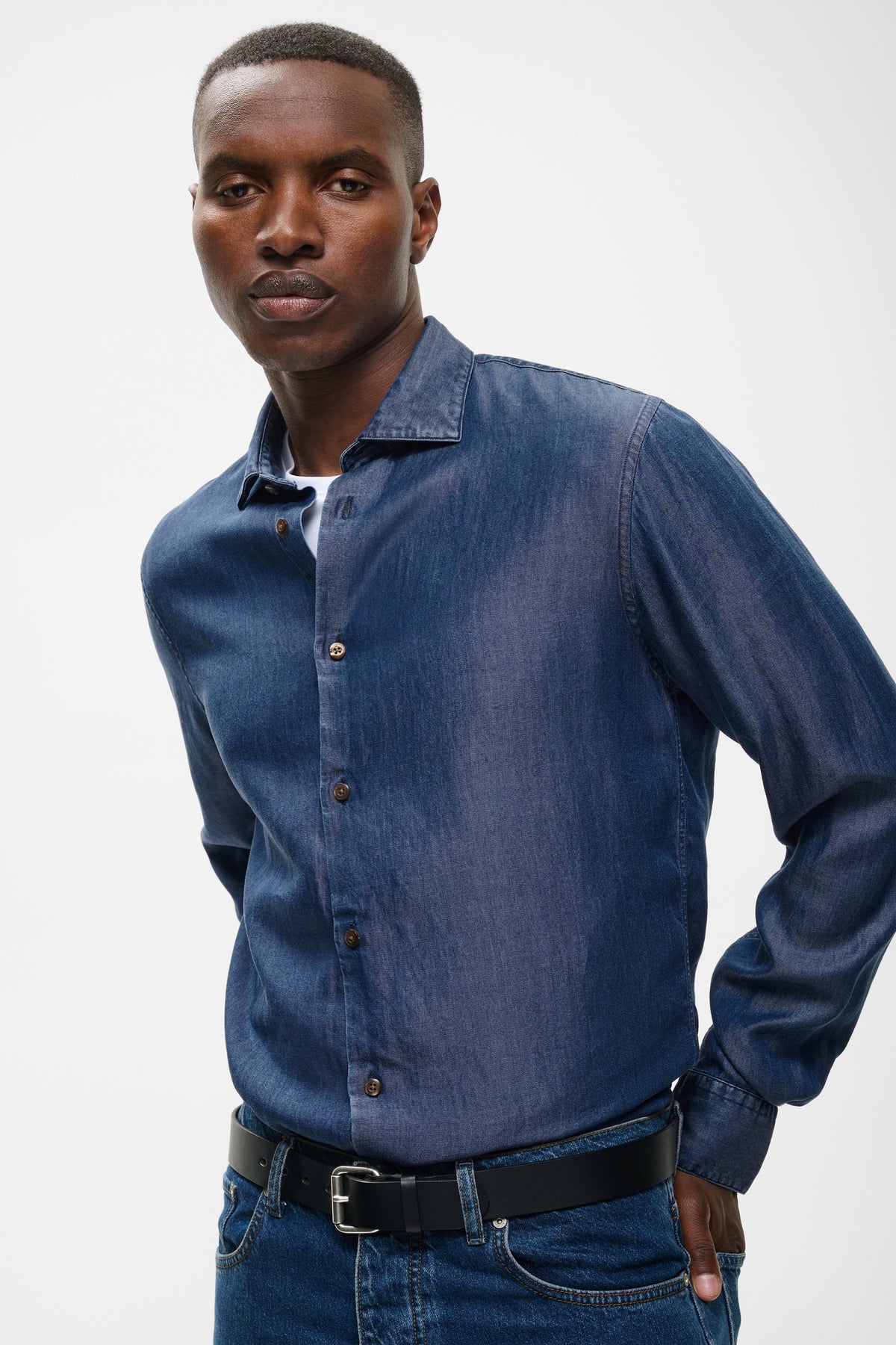 Mamarc Short Denim Shirt