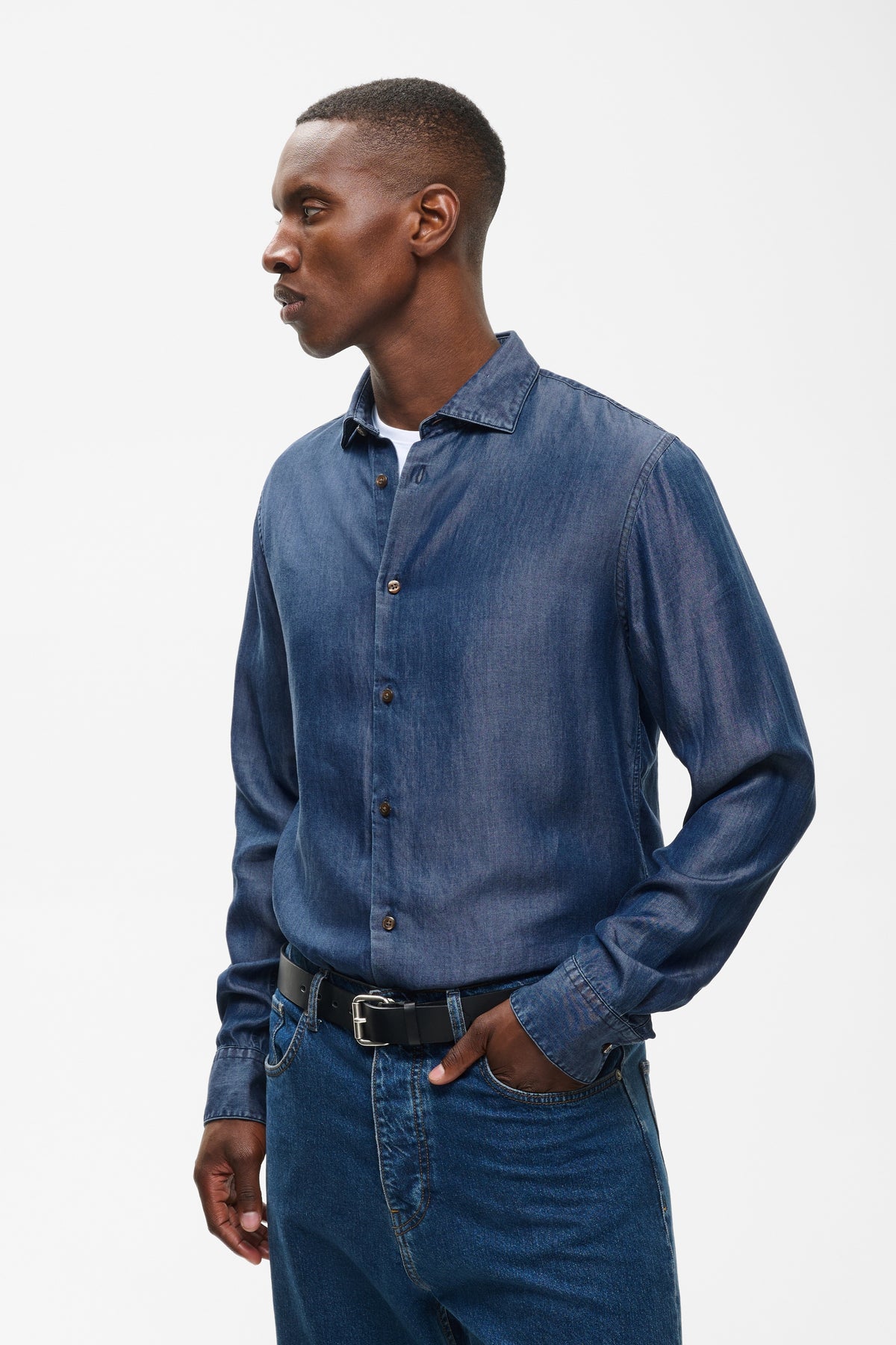 Mamarc Short Denim Shirt