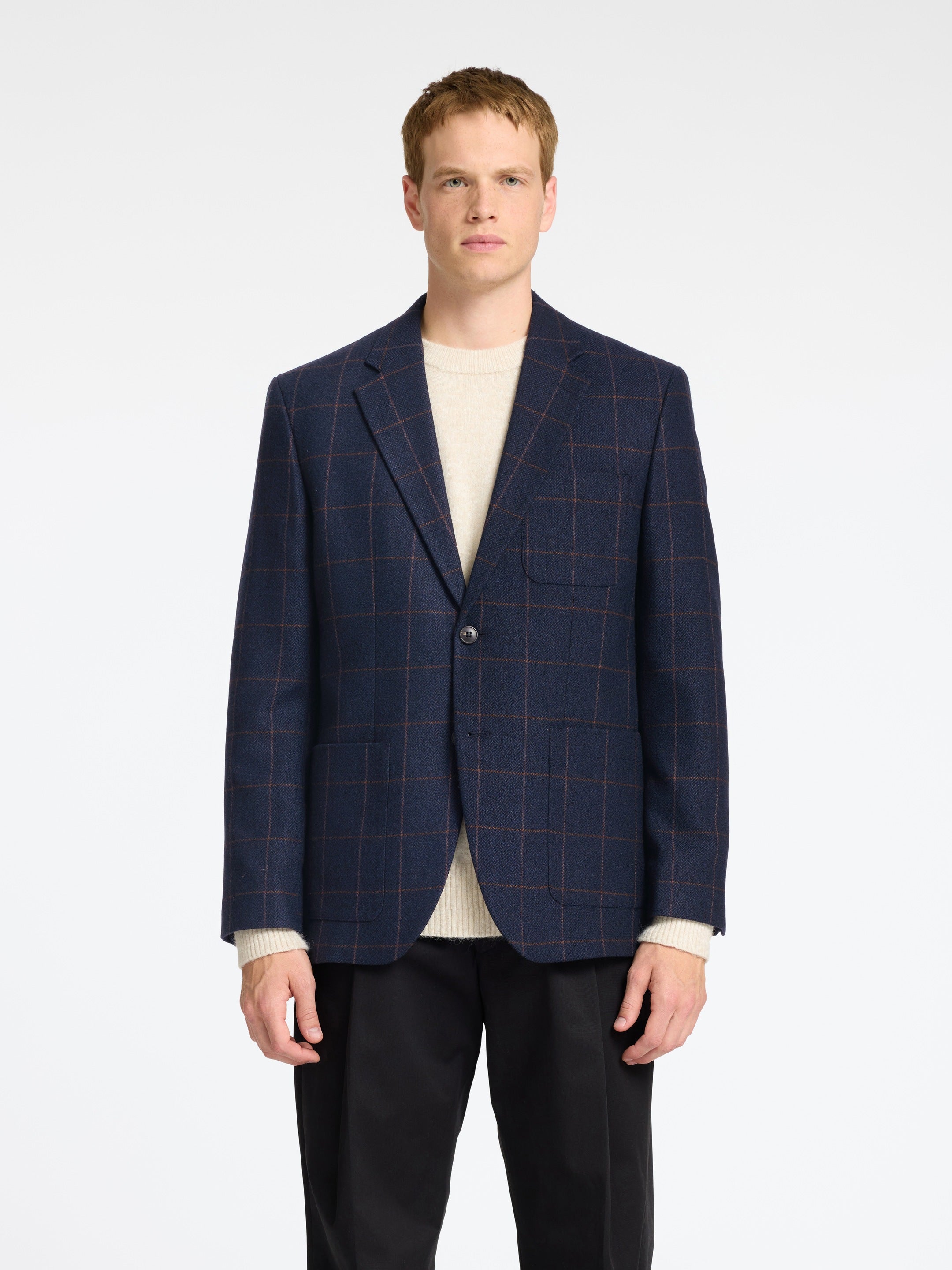 BLAZER - Blazer I Uld - - Hr Ravn