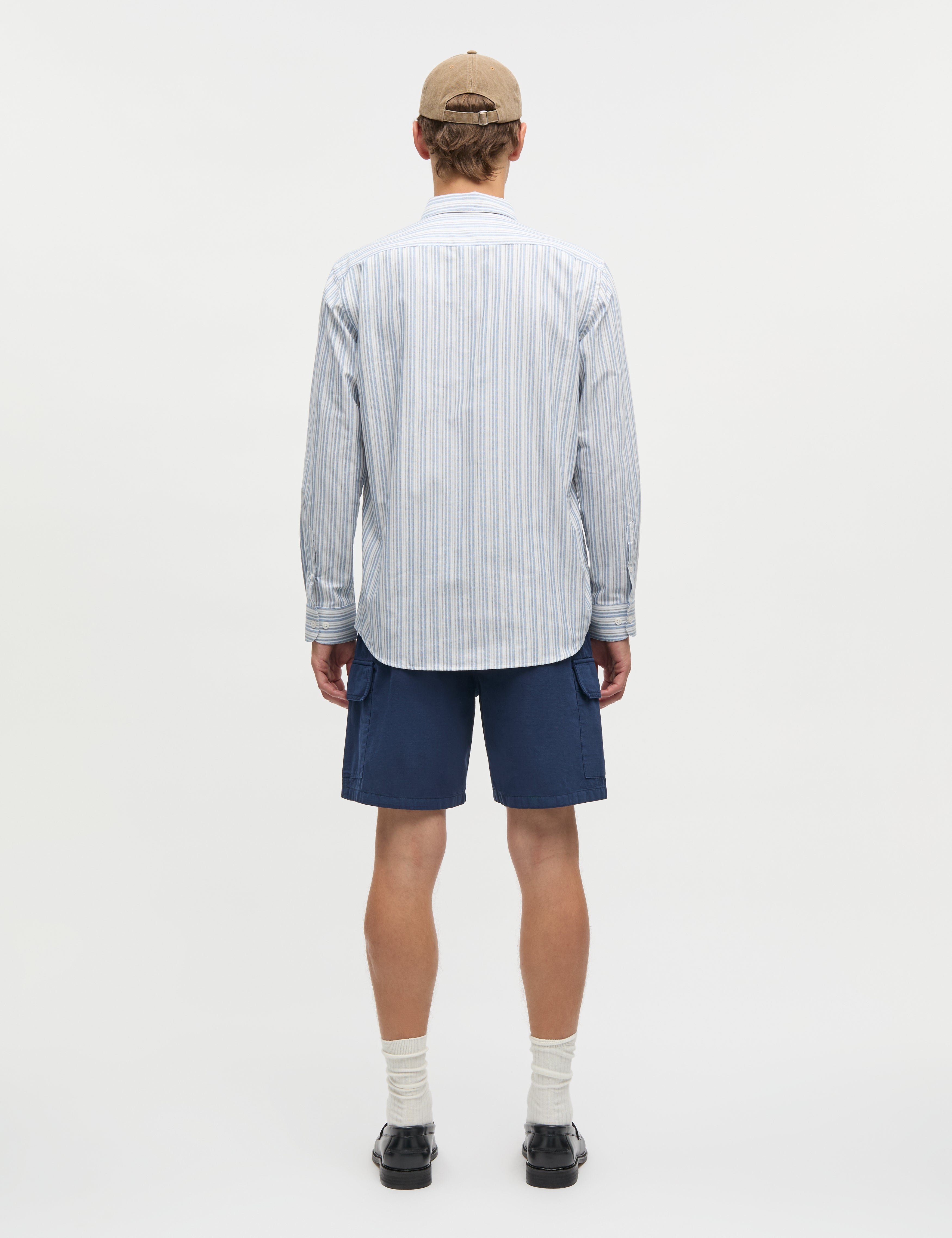 LANGÆRMEDE SKJORTER - Cotton Oxford Sune Stripe Shirt - - Hr Ravn
