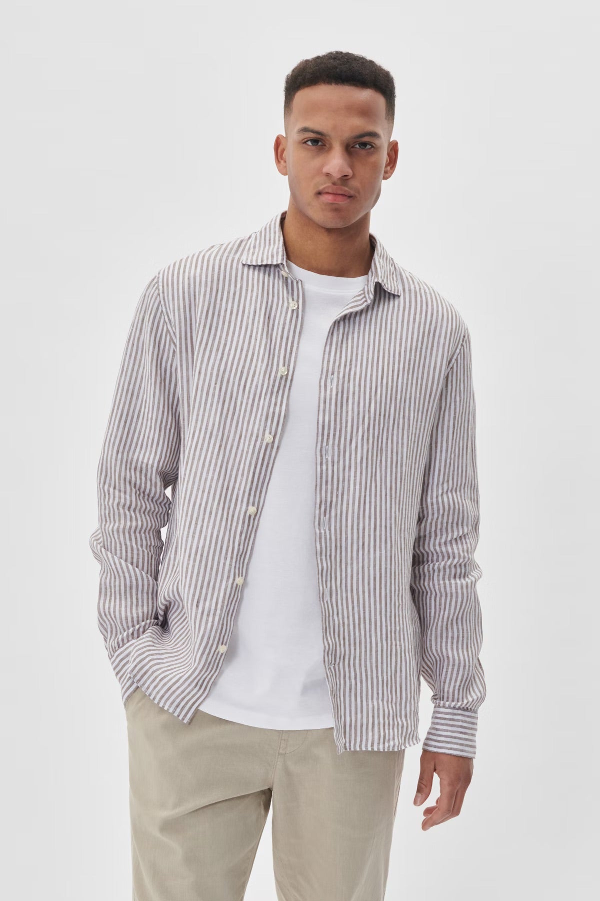 LANGE SKJORTER - MAmarc Short Linen Shirt - - Hr Ravn