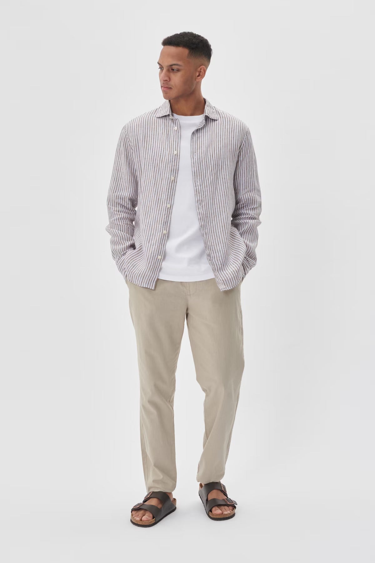 LANGE SKJORTER - MAmarc Short Linen Shirt - - Hr Ravn