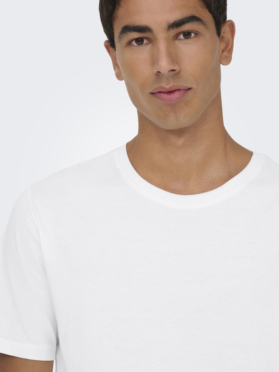 T-shirts - Onsmatt Longy Ss Tee 3-Pack - - Hr Ravn
