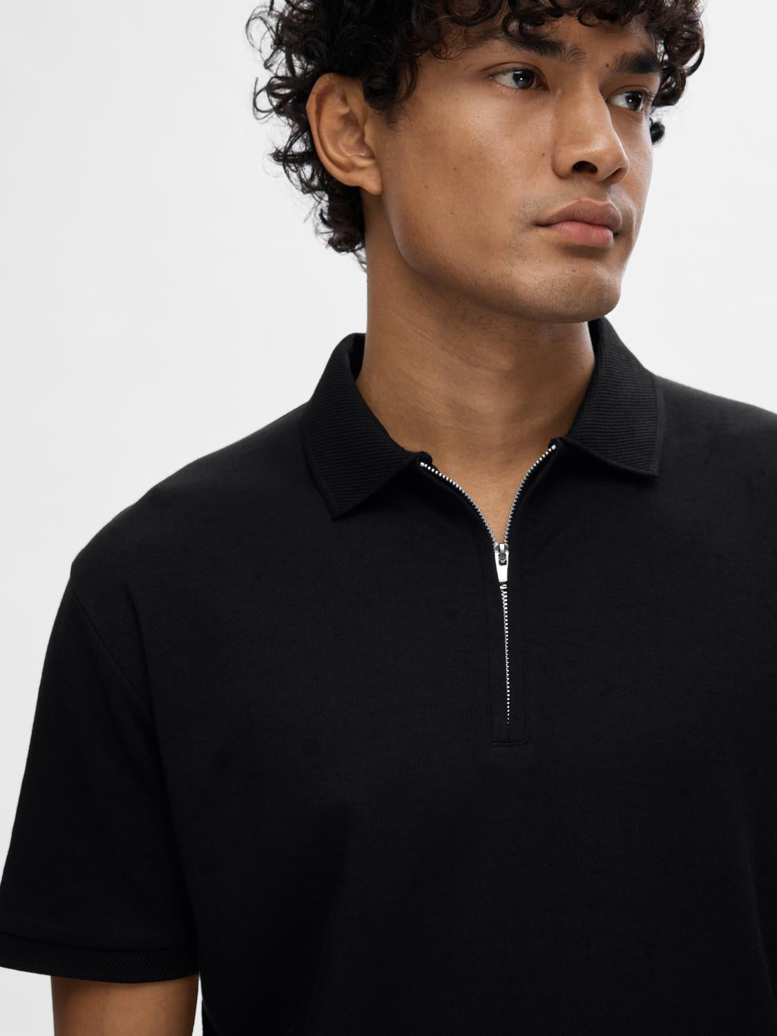 Slhfave Sport Zip Ss Polo Noos